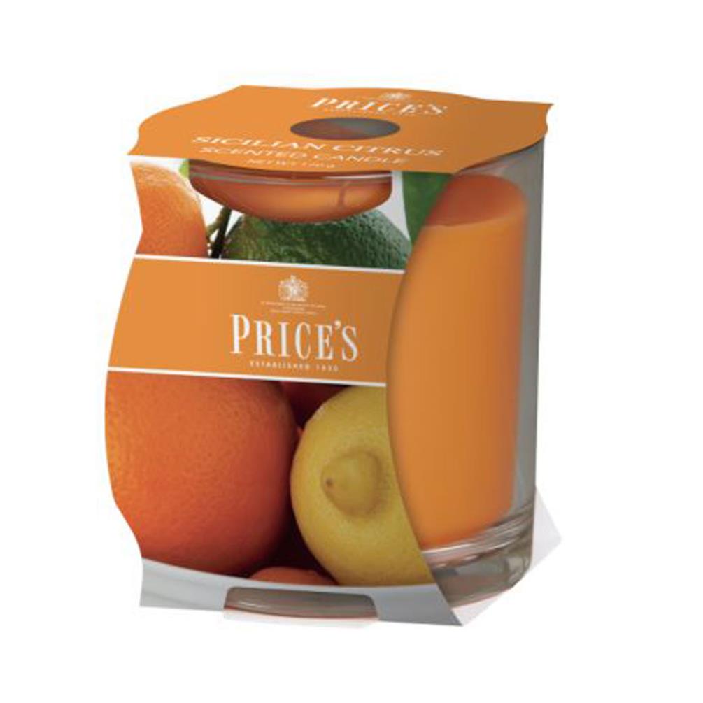 Price's Sicilian Citrus Cluster Jar Candle Extra Image 1